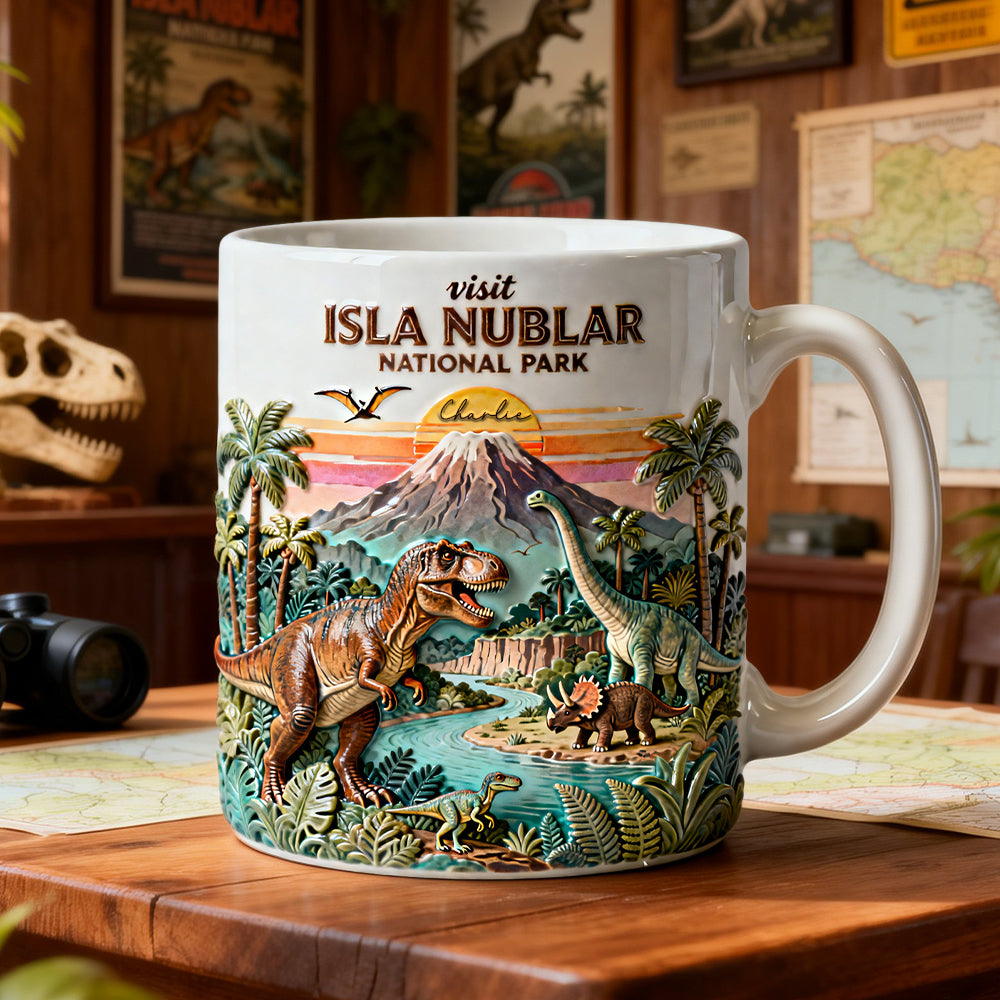 Prehistoric World National Park Coffee Mug - Personalized Gift For Dino Lovers 02NALU090126-Homacus