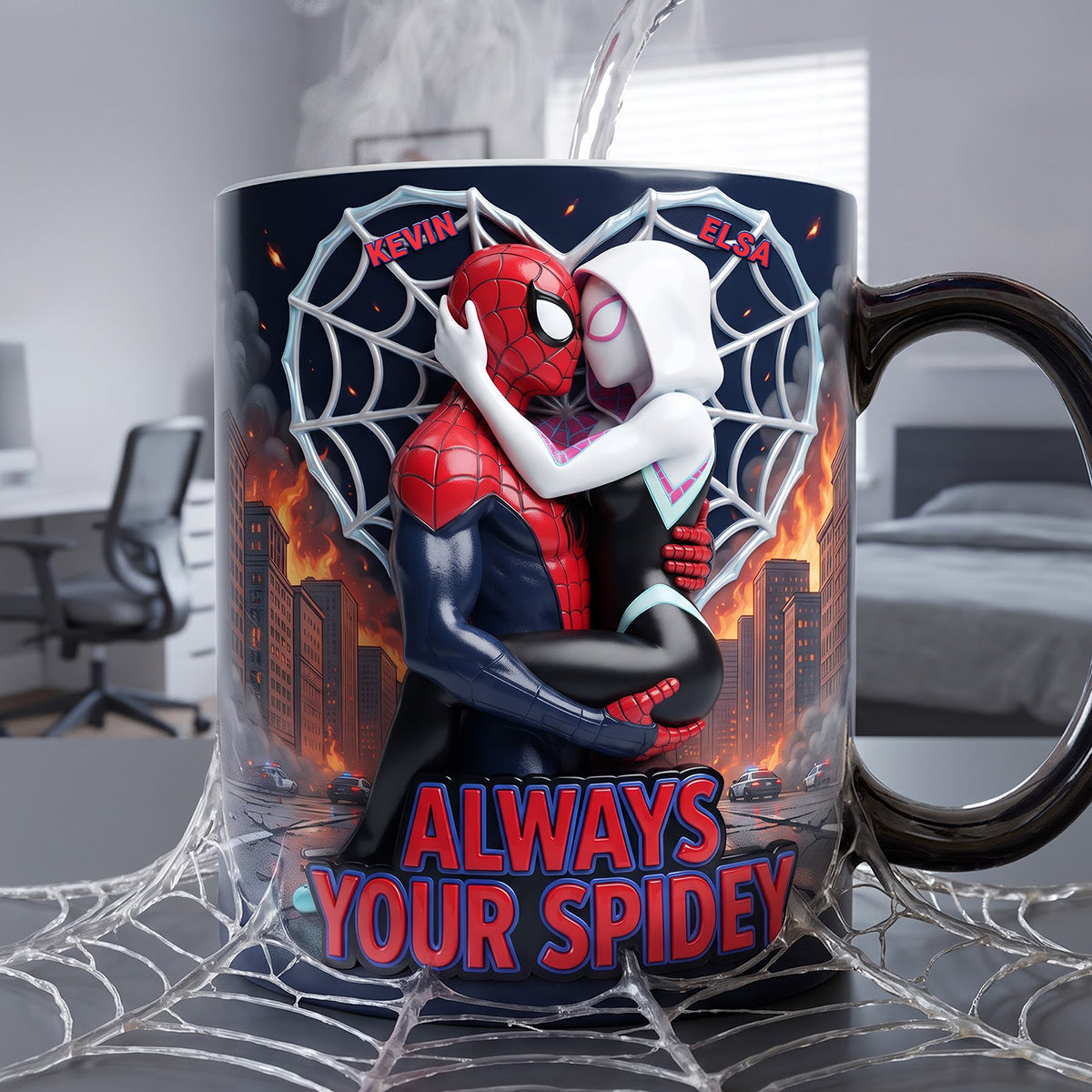 Kissing Couple Magic Coffee Mug - Personalized Gifts For Couple 02TYTA040826-Homacus