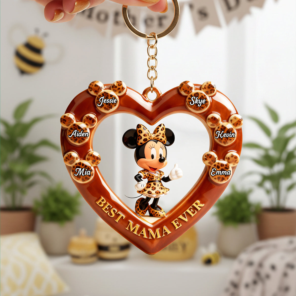 Best Mama Ever Keychain - Personalized Gifts For Mother 04tota100226-Homacus