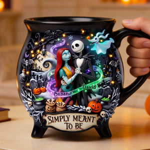 Gothic Couple Cauldron Mug - Personalized Gifts For Couple 05tydt180826