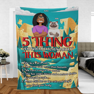 Personalized Gifts For Cat Mom Blanket Cat Lovers 04XQMH270225PA-Homacus