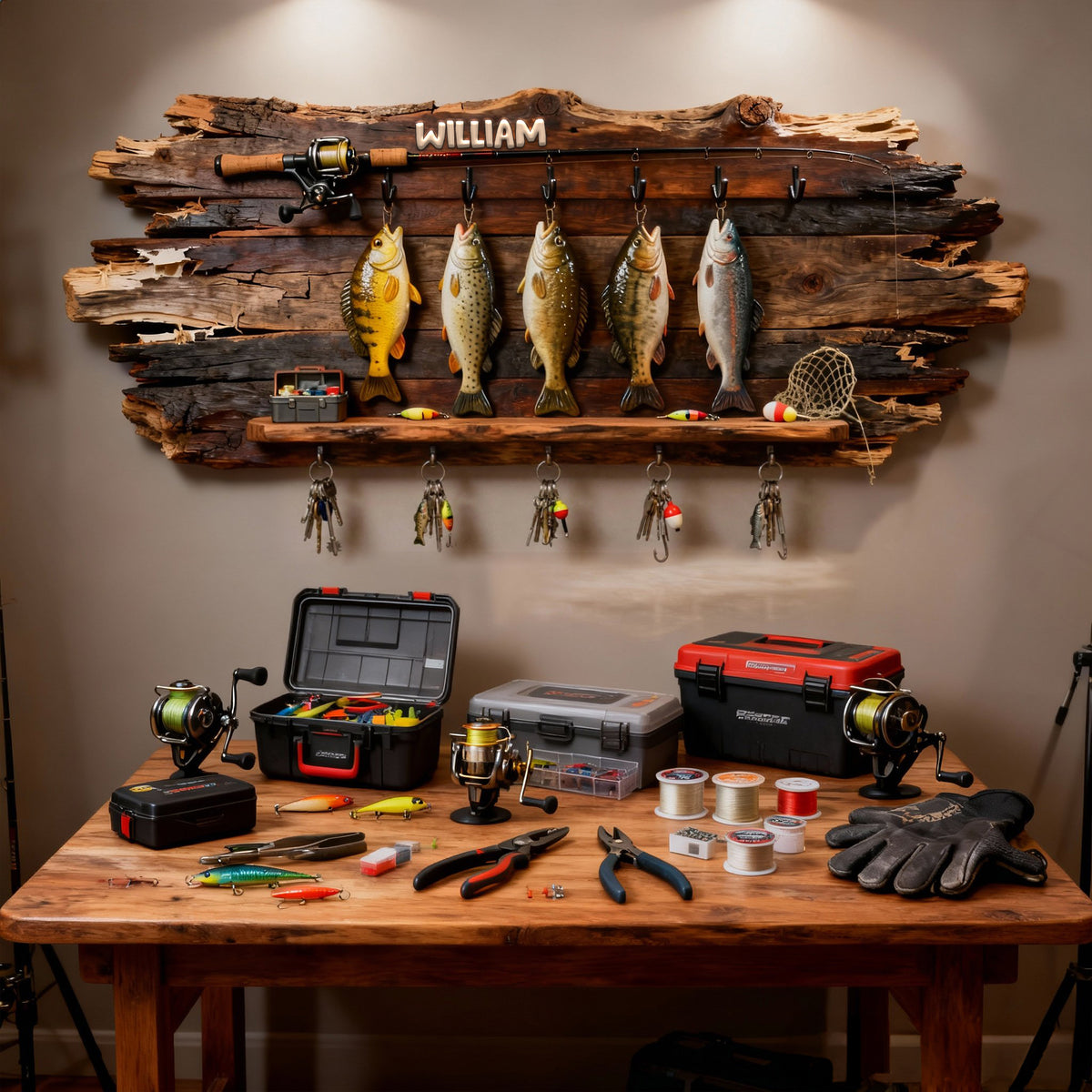 Fishing Lover Acrylic Key Hanger - Personalized Gifts For Fishing Lover Key Hanger 06KILU140126-Homacus