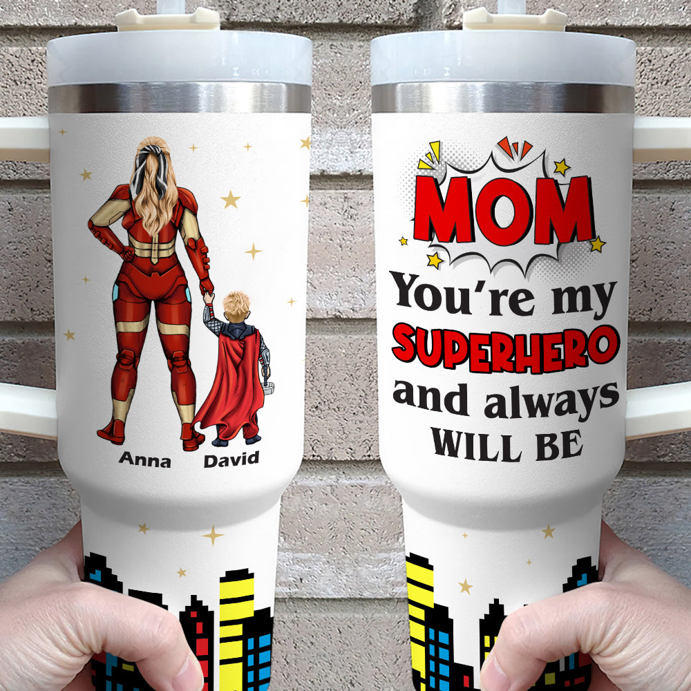 You're My Hero Personalized Gifts For Mom Tumbler 031natn190324pa-Homacus