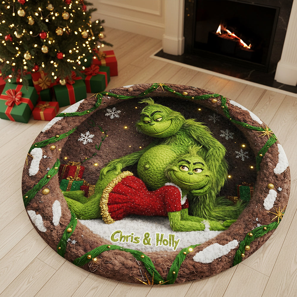 Personalized Gifts For Couple, Green Goblin Quilted Round Mat 04ohta260925-Homacus