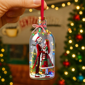 Skeleton Couple Christmas Ornament - Personalized Gifts For Couple 04TOMG130825-Homacus