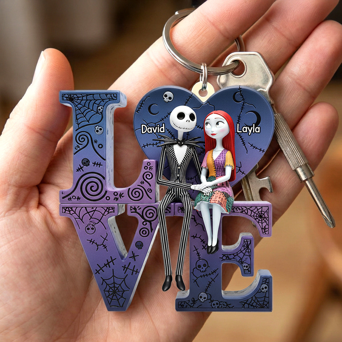 Couple Love Keychain - Personalized Gifts For Couple 07hymg251125-Homacus