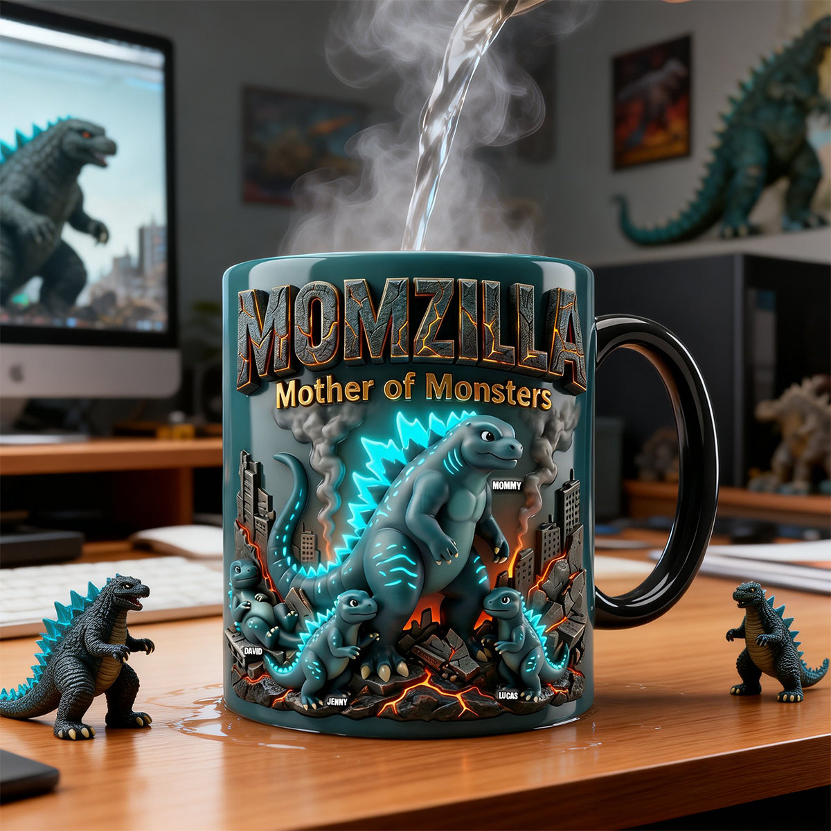 Giant Creature Mom Magic Mug - Personalized Gifts For Mothers 04natn110426-Homacus