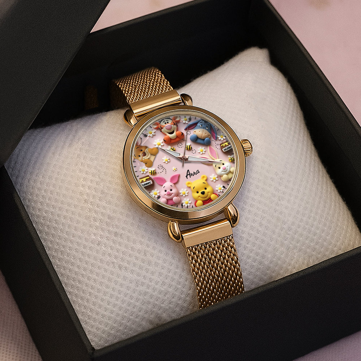 Personalized Christmas Gifts For Cartoon Lovers Mesh Strap Quartz Watch 02natn220725-Homacus