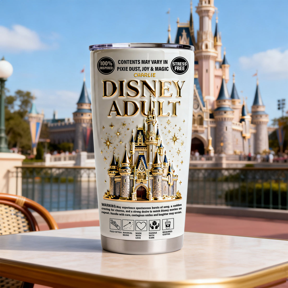 Fairytale Castle Tumbler - Personalized Gifts For Magic Lovers 01nalu271225-Homacus