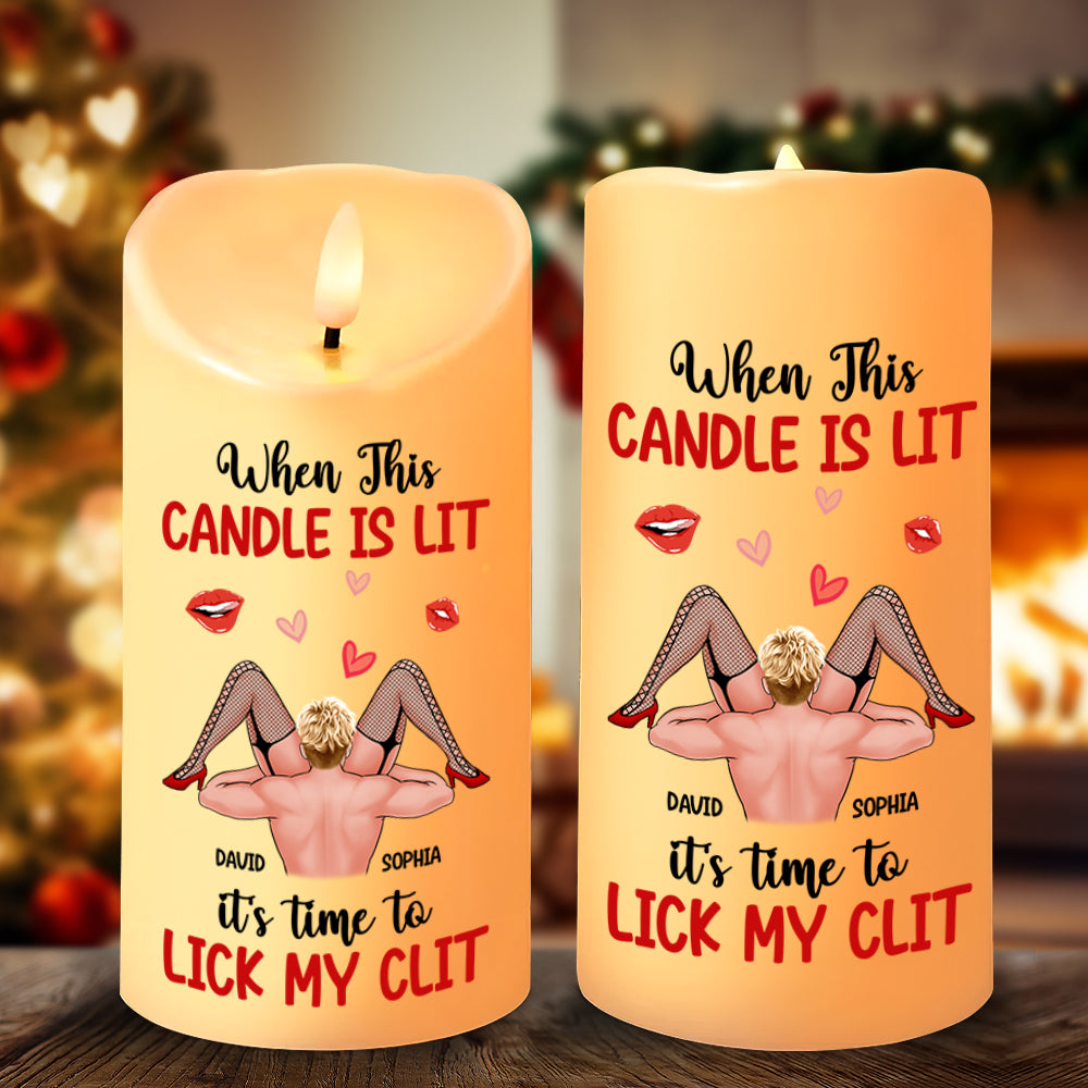 Personalized Gifts For Couple LED Candle, Naughty Couple Christmas 01XQTN251024HH-Homacus