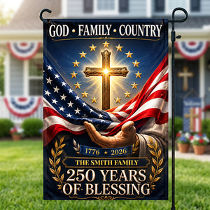 Celebrate America 250th Anniversary Garden Flag - Personalized Gifts For Family 03tota100626