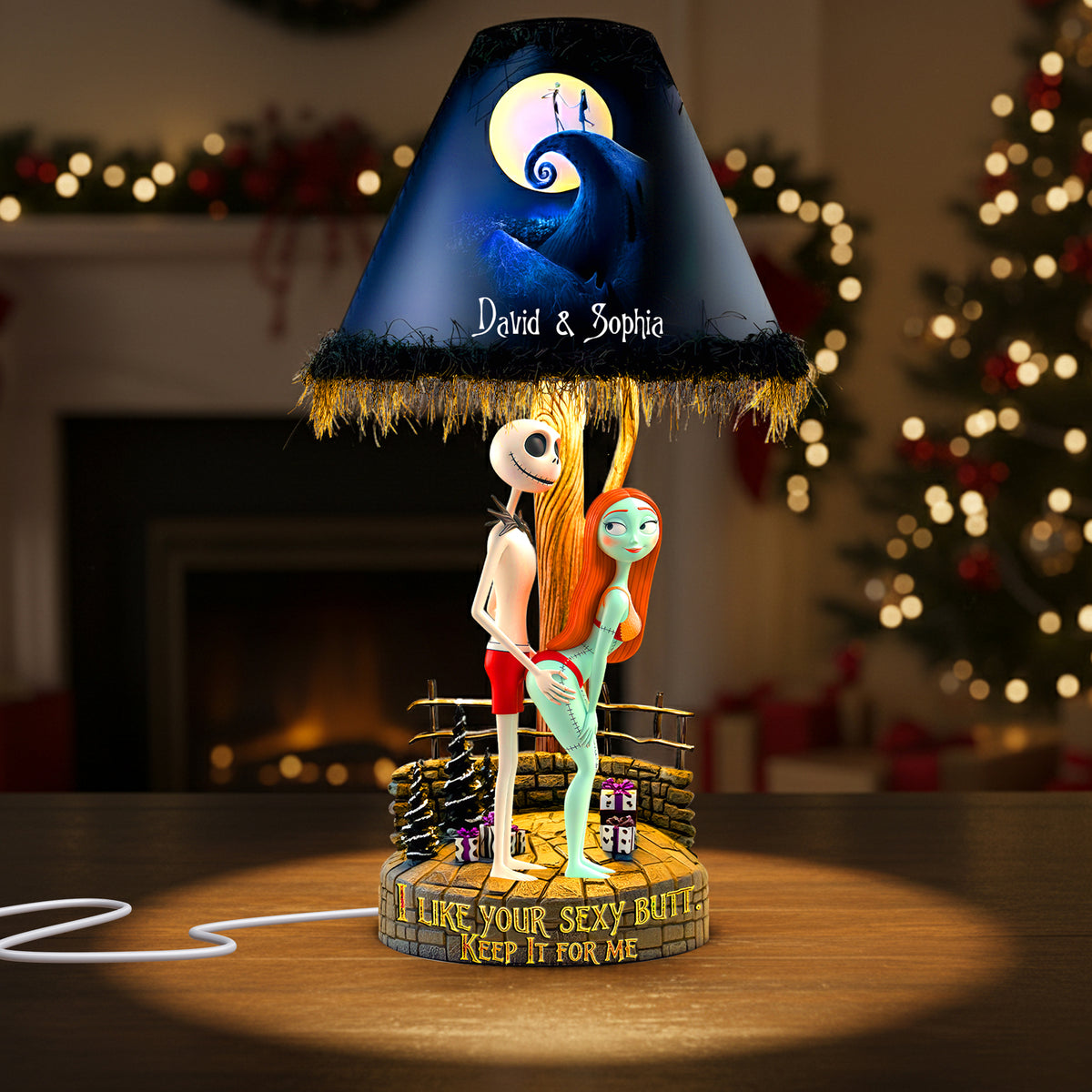 Playful Spooky Couple Acrylic Light Box - Personalized Gifts For Couples 01OHLU111125-Homacus