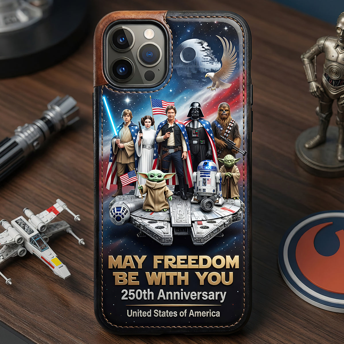 250th Anniversary Patriotic Phone Case - Personalized American Freedom Tribute 07TYDT300526-Homacus