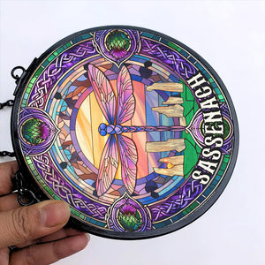 Personalized Gift For Historical Fantasy Novel Fans Suncatcher, Dragonfly Stained Glass 06QHTN290824-Homacus