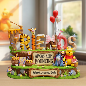 Cartoon Friends Acrylic Plaque - Personalized Gifts For Friends 02OHPU040625-Homacus