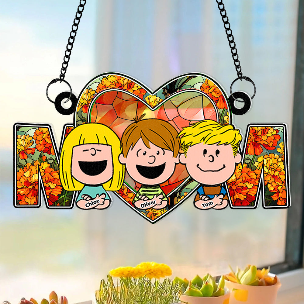 Personalized Gifts For Mom Suncatcher Ornament 05KADT150125HH-Homacus