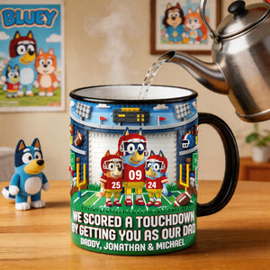 Sport Lover Puppy Kids Magic Ceramic Coffee Mug - Personalized Gifts For Father's Day Magic Mug 02HUTN220426-Homacus