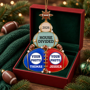 House Divided Couple Acrylic Ornament - Personalized Gifts For Couples 07HULU061026-Homacus