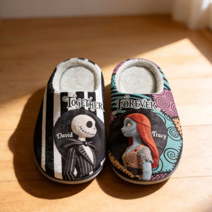Together Forever Slippers - Personalized Gifts For Couples 01PGMG201225-Homacus
