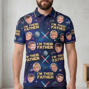 I Am The Father Polo Shirt - Custom Photo Gifts For Dads 05natn080526-Homacus