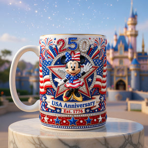 250th Anniversary USA Coffee Mug - Personalized Gifts For Patriots 01paqn220526-Homacus