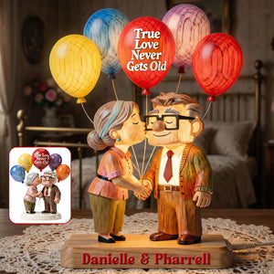 Kissing Old Couple Acrylic Light Box - Personalized Gifts For Couple 02namg080126-Homacus