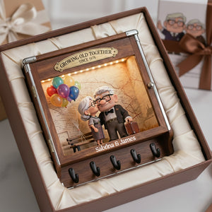 Old Couple Acrylic Key Hanger - Personalized Gifts For Couple 04tgta130126-Homacus