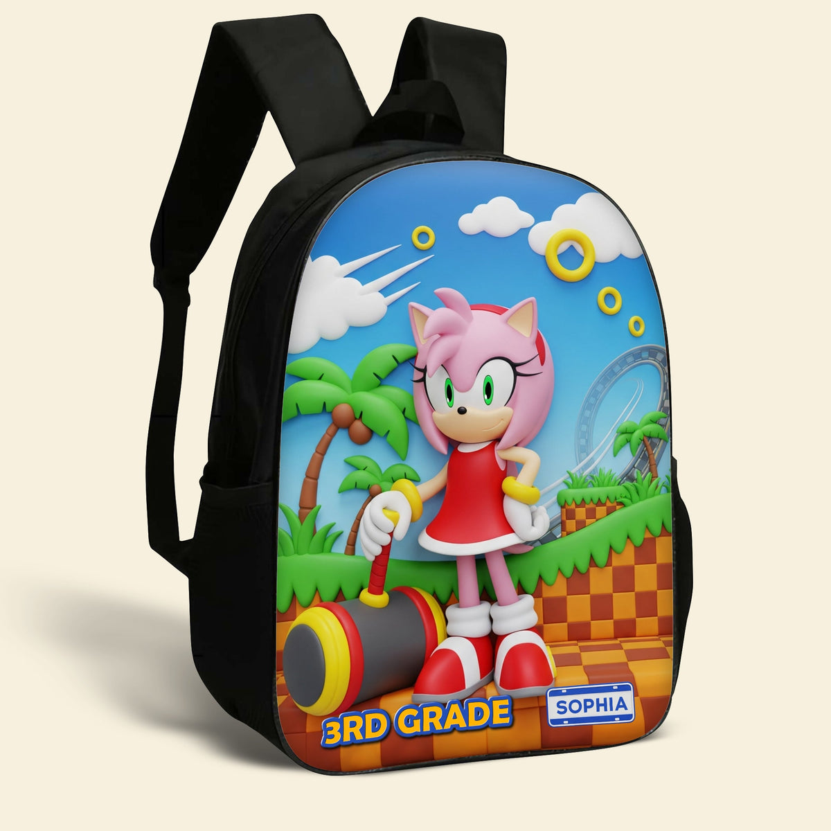 Power Up Characters School Bag Personalized Gifts For Kids 05natn310725-Homacus