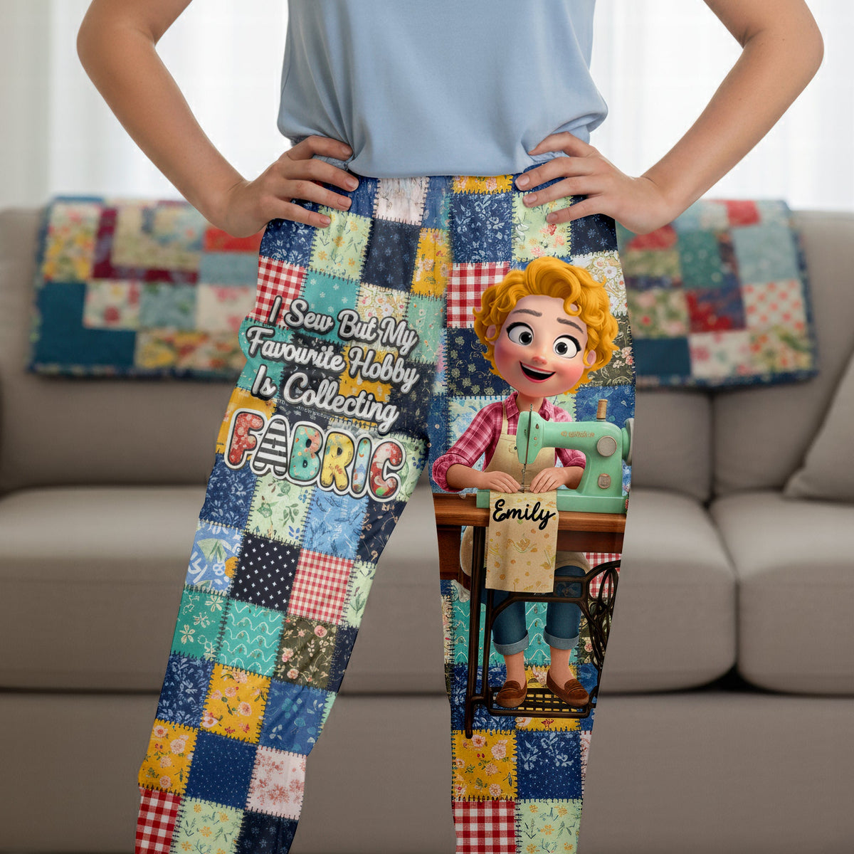 Sewing Girl Pajama Pants - Personalized Gifts For Sewing Lovers 02naqn051225-Homacus
