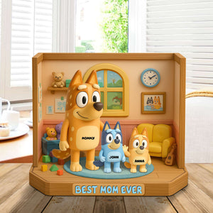 Personalized Gifts For Mom Plaque- Best Mom Ever 02NATN120425-Homacus