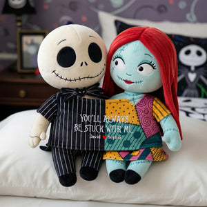 Spooky Cute Couple Custom Shape Pillow – Personalized Gifts for Couples 04qhqn251125