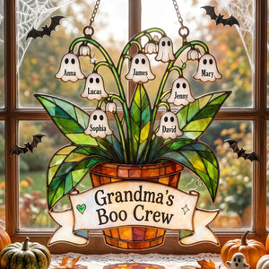 Ghost Grandma Lily Of The Valley Suncatcher Ornament - Personalized Gifts For Grandma 02natn010826-Homacus