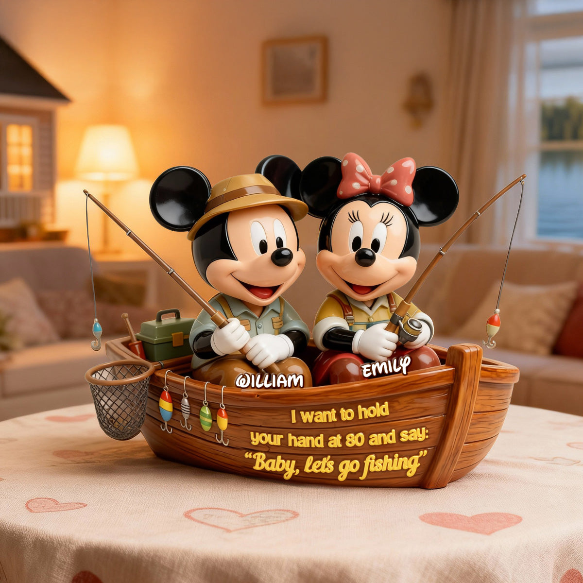 Fishing Couple Acrylic Plaque - Personalized Gift For Couples 06TOMG280126-Homacus