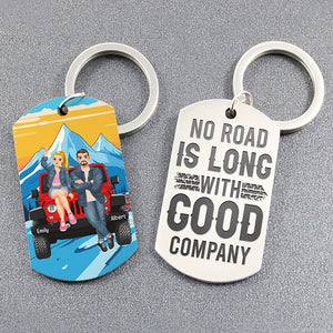 Personalized Gifts For Off Road Couple Stainless Steel Keychain 05toqn200724pa-Homacus