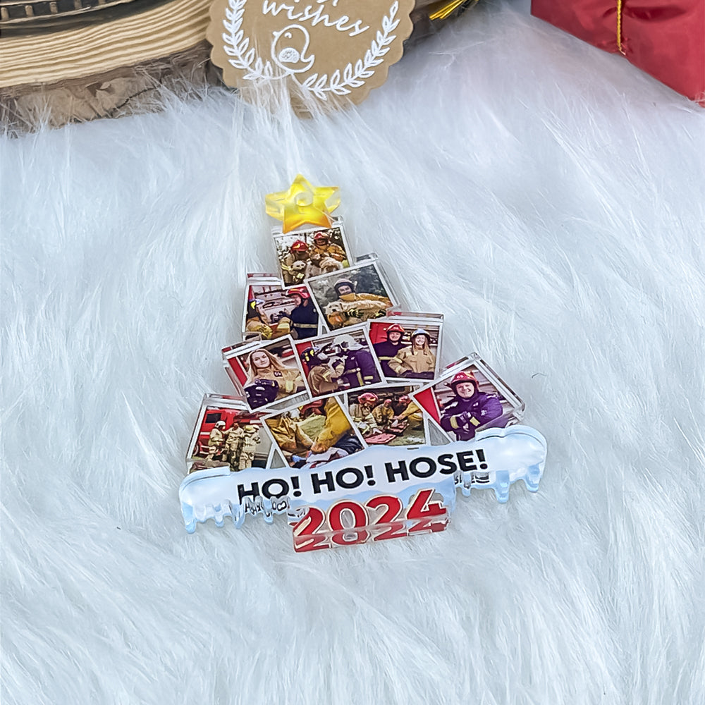 Firefighter Custom Photo Acrylic Christmas Ornament 09HUPU260924 ct141124-Homacus