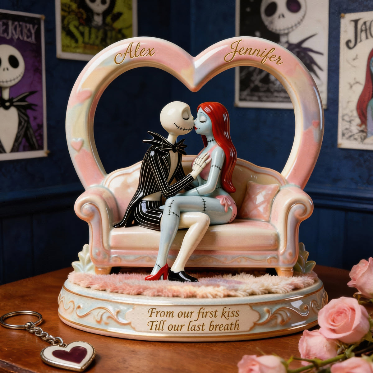 Spooky Couple Acrylic Plaque - Personalized Gifts For Couple 06tgqn271225-Homacus