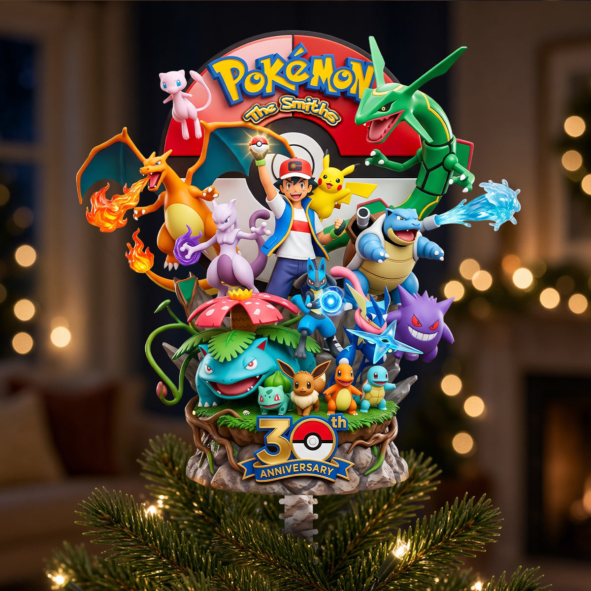 30th Anniversary Creature Acrylic Christmas Tree Topper - Personalized Gifts For Christmas 01nadh210926