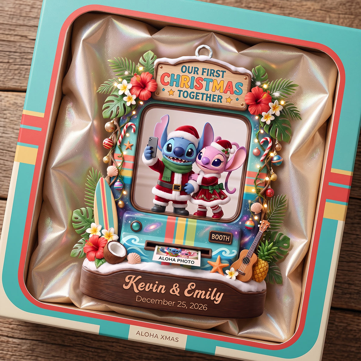 Our First Christmas Together Ornament - Personalized Gifts For Couple 05tota010826-Homacus