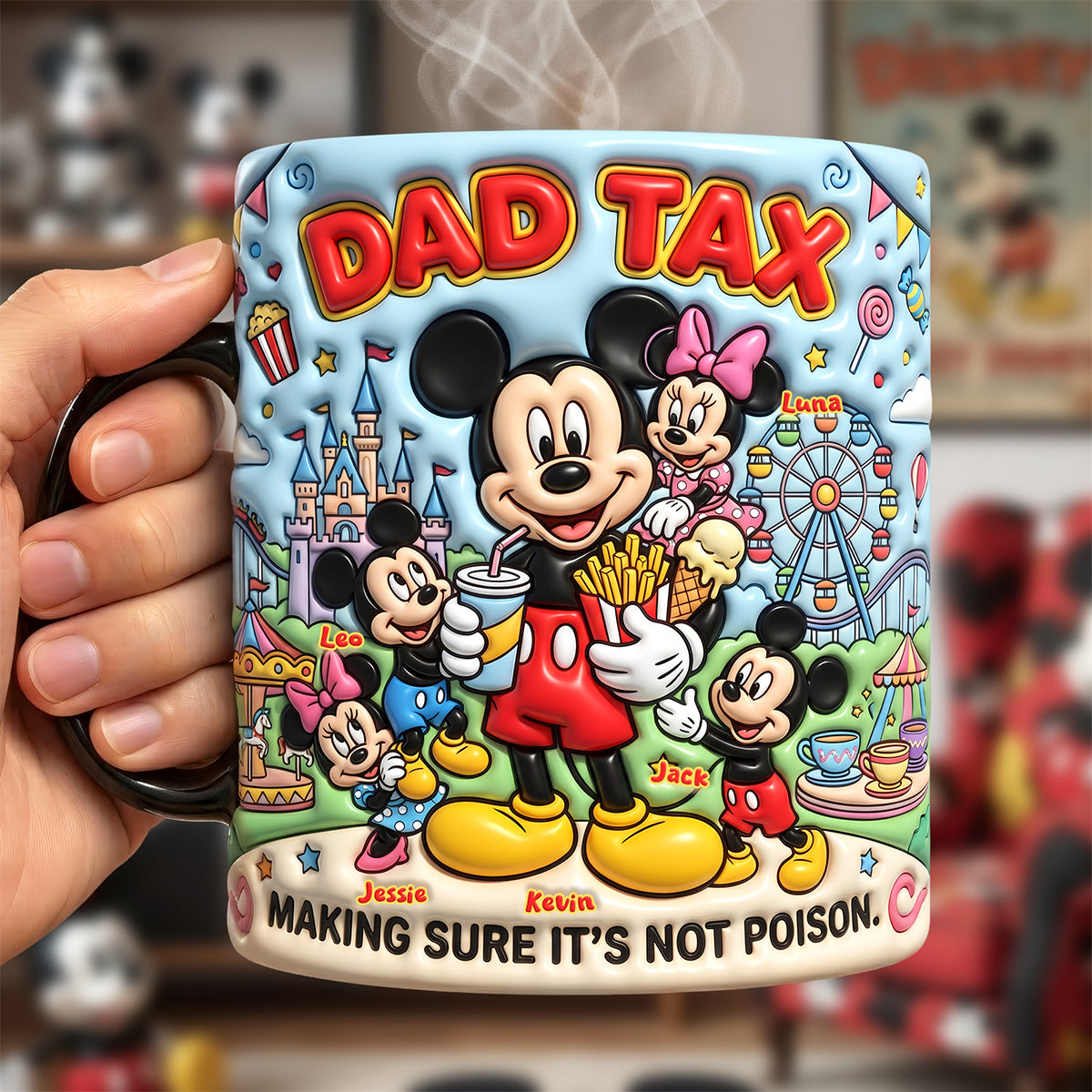 Dad Tax Making Sure It's Not Poison Heat Changing Mug - Personalized Gifts For Dads 01nata040526-Homacus