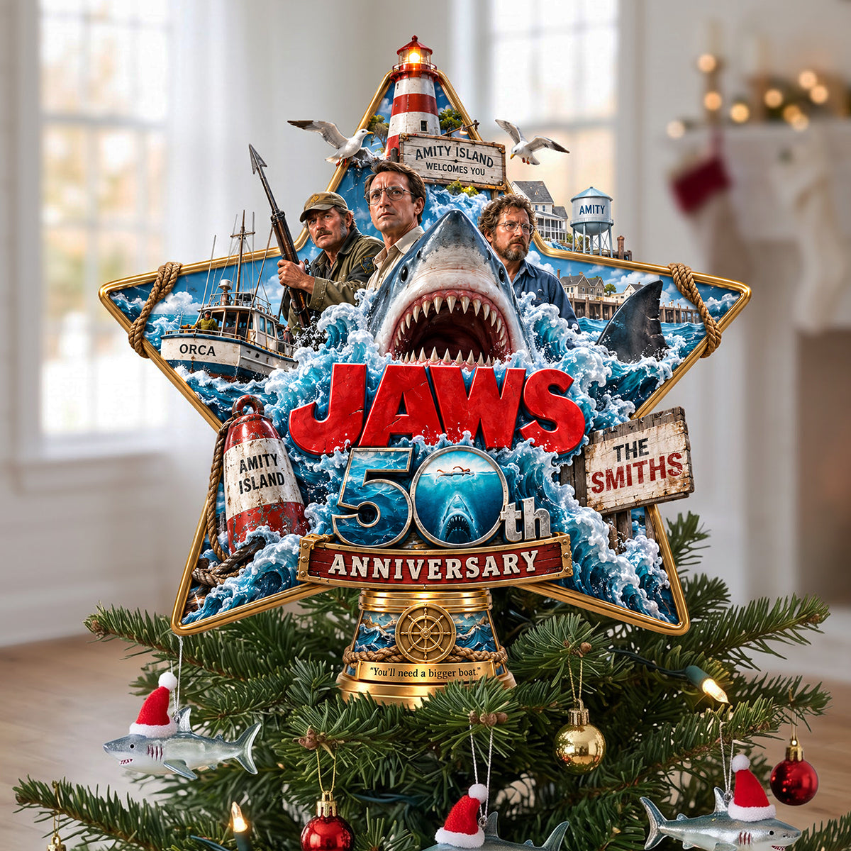 The Leviathan Of The Deep Tree Topper - Personalized Christmas Gifts 01ohta210926