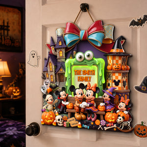 Mystical Spooky Family Acrylic Sign - Personalized Halloween Gifts For Family 011padh130826