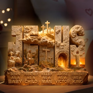 Praise The Lord Jesus Christ Light Box - Easter Gifts For Christians 07qhqn290126-Homacus