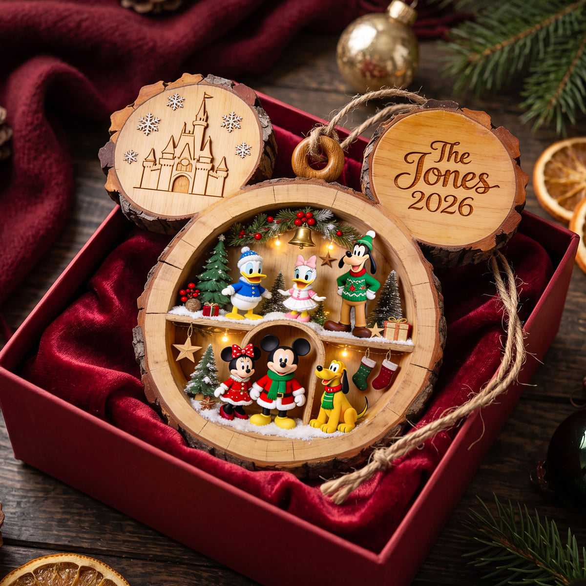 Cozy Christmas Wooden Nook Ornament - Personalized Gifts 06qhdh141026-Homacus