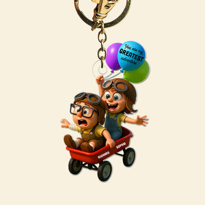 Festive Adventure Ride Keychain – Personalized Gifts For Couple 04toqn270525-Homacus