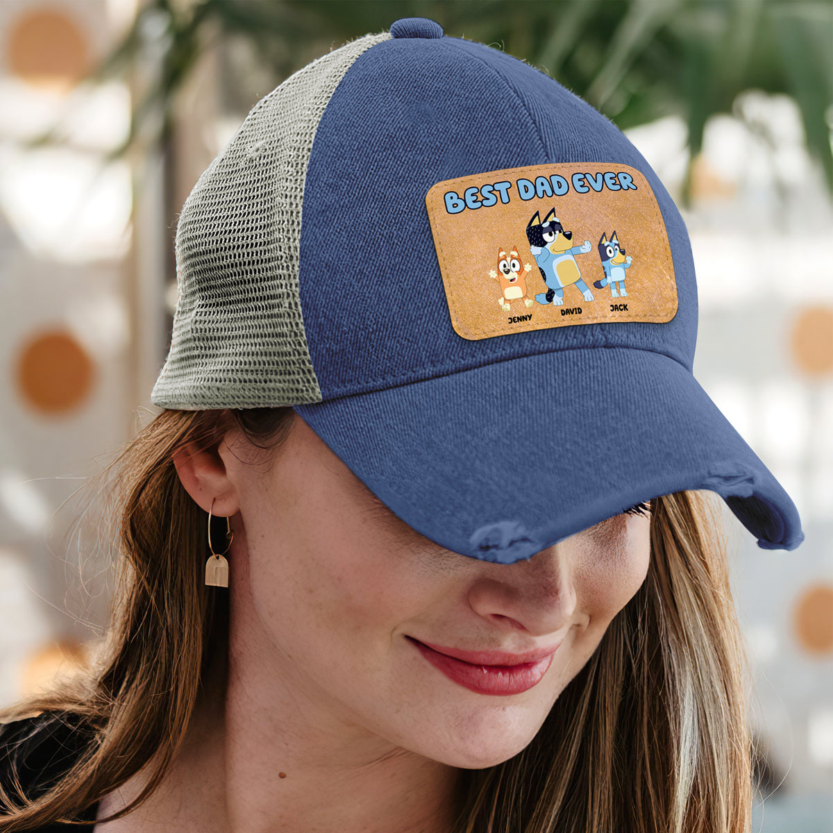 Dog Grandpa Distressed Ollie Cap - Personalized Gifts For Father 04natn110524-Homacus