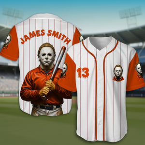 Horror Slashers Baseball Jersey Shirt - Personalized Gifts For Horror Lovers 06PGLU080925-Homacus