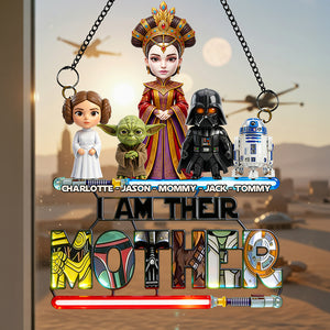 Universe Mom And Kids Layer Suncatcher - Personalized Gifts For Mother's Day Suncatcher Ornament 01NADT030426-Homacus
