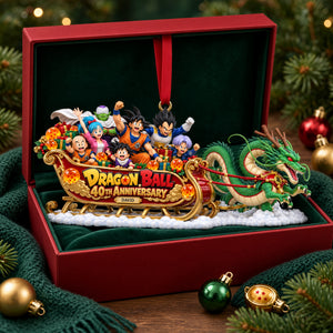 Warriors And Magical Creature Pulling A Christmas Sleigh Acrylic Ornament - Personalized Christmas Gifts 08ohlu091026-Homacus