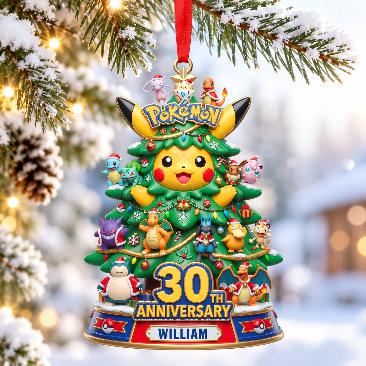 30th Anniversary Acrylic Christmas Ornament - Personalized Gifts For Game Lovers 06TYQN170926