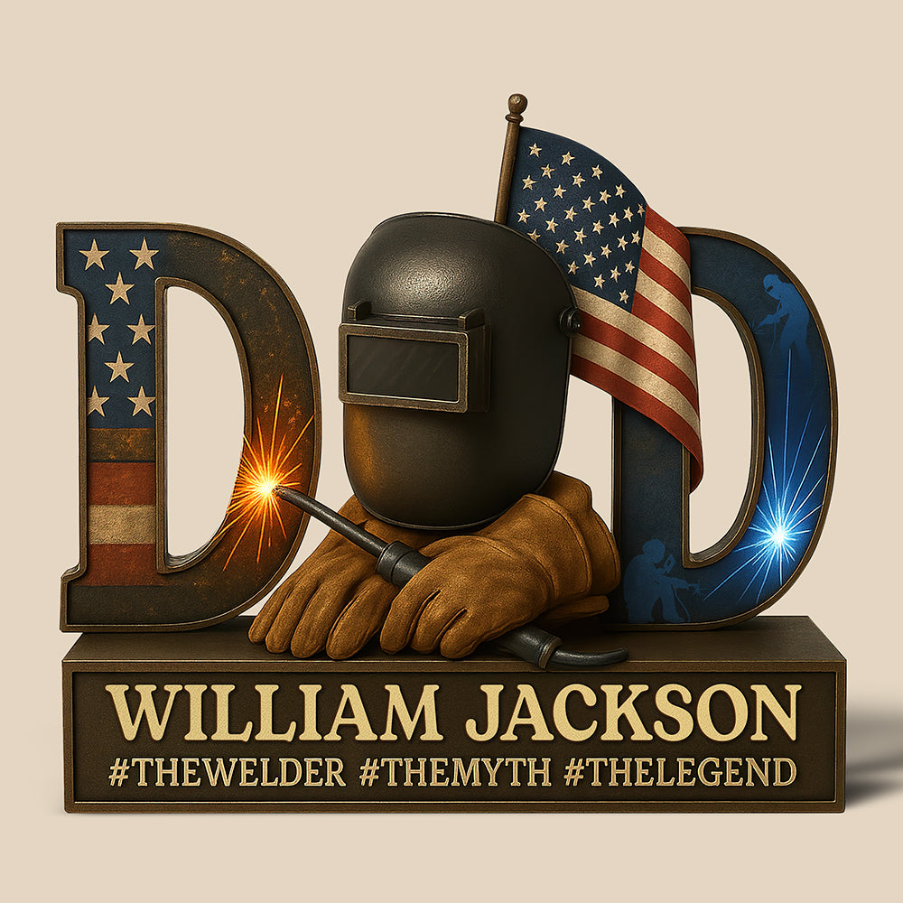 American Welder Acrylic Plaque - Personalized Gifts For Dad 05qhqn130525-Homacus